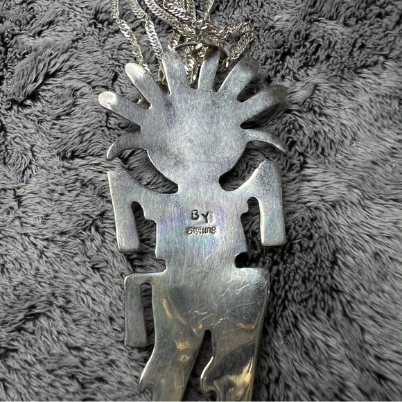 Native American Sterling Kachina Pendant - Picture 8 of 8